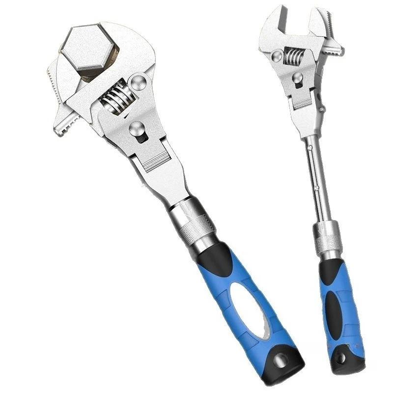 

movable wrench, large full ratchet high-strength live mouth large opening board, folding multi-functional large diameter