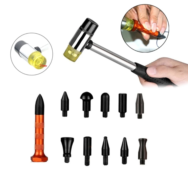 

Car Dent Repair Tools Tapper Hammer Multi-head Maintenance Accessories