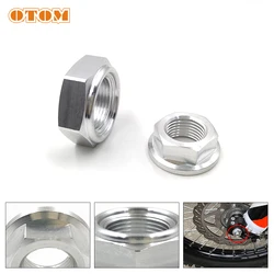 OTOM Motorcycle M16/M22 Front And Rear Axle Nut 7075 Aluminum CNC Machining Hex Screw For HONDA CRF250R 250X 450R 450X Motocross