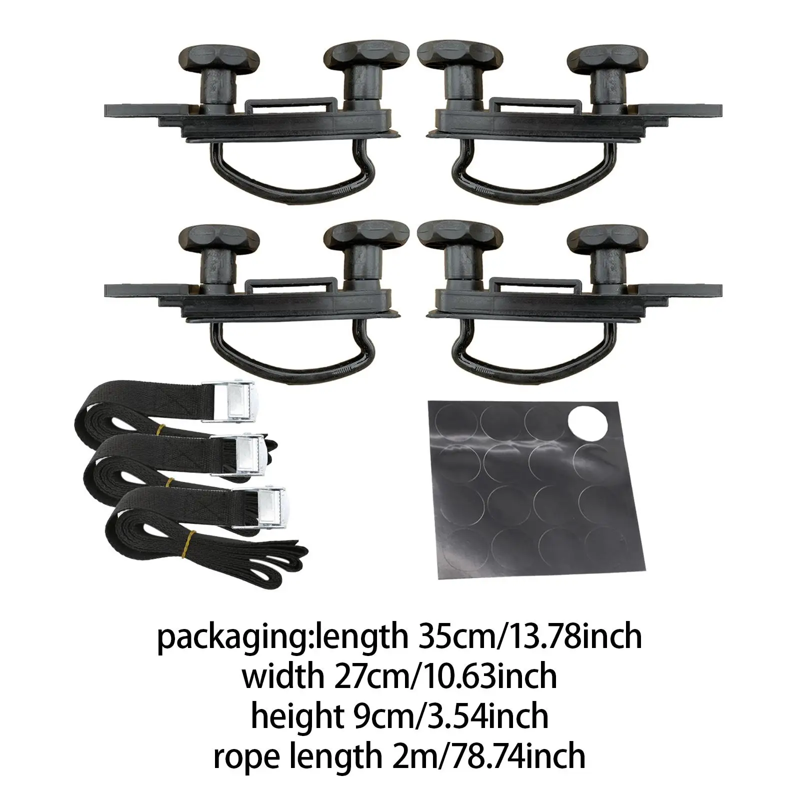 Sturdy Roof Rack U Bolts Mount Clamps Car Cargo Carrier Attachment Hardware Kit for Universal Fit Luggage Box 3