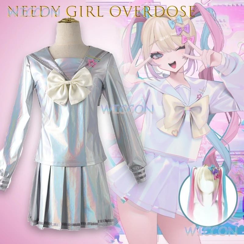 

Kangel Ame chan Косплей Костюм Полный комплект Аниме Игра Неодия Стример Перегрузка Персонаж Наряд Коралловый Дворец Хэллоуин Конвенция