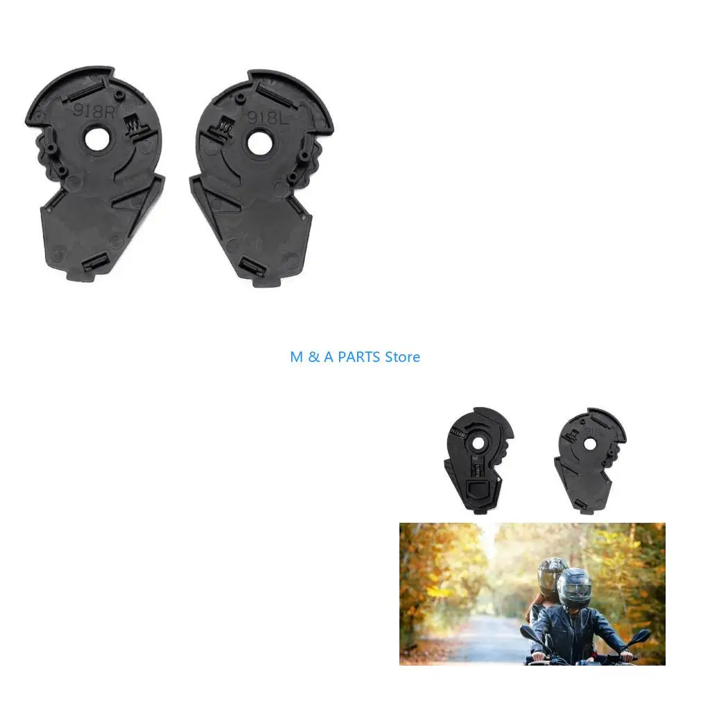 U1JF 1 Pair Motorbike Helmets Lens Visors Clip Lock Visors Fixing Base Plate For NEVA