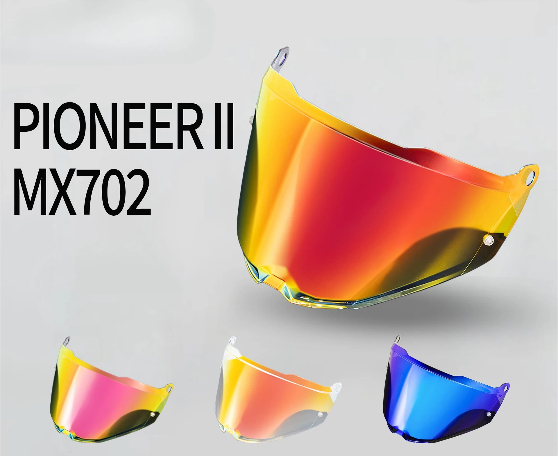 MX702 Helmet Lens Compatible with MX702 PIONEER II Rally Helmet Day and Night Universal UV Protection Lens