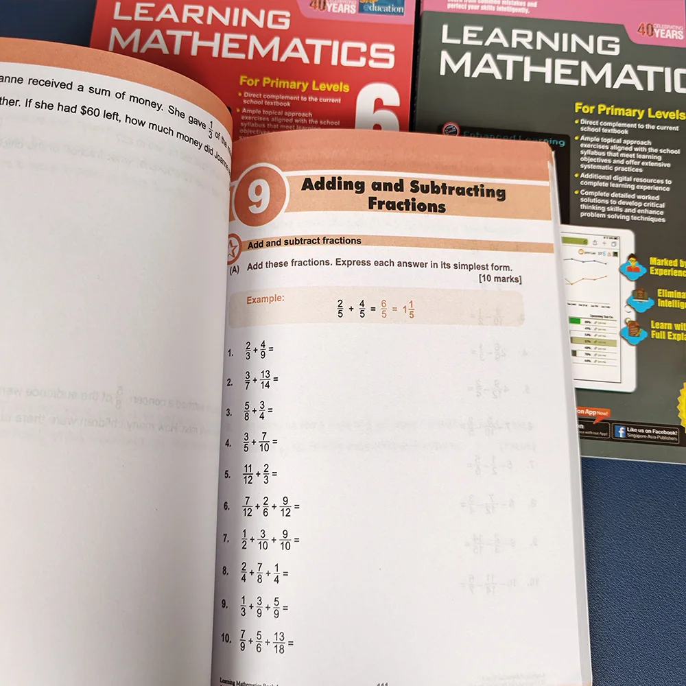Imagem -03 - Aprender Matemática Livro para Crianças Singapore Primary School Textbook Learn Math Books Book Sap Grade 46
