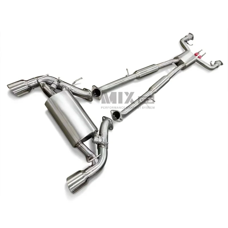 High quality SUS304 Catback Exhaust For Infiniti G37 Coupe 3.7 High Performance Two door Car Exhaust System