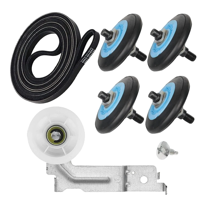 Dryer Repair Accessory Kits Include DC97-16782A Dryer Drum Roller & DC93-00634A Dryer Idler Pulley & 6602-001655 Dryer Drum Belt