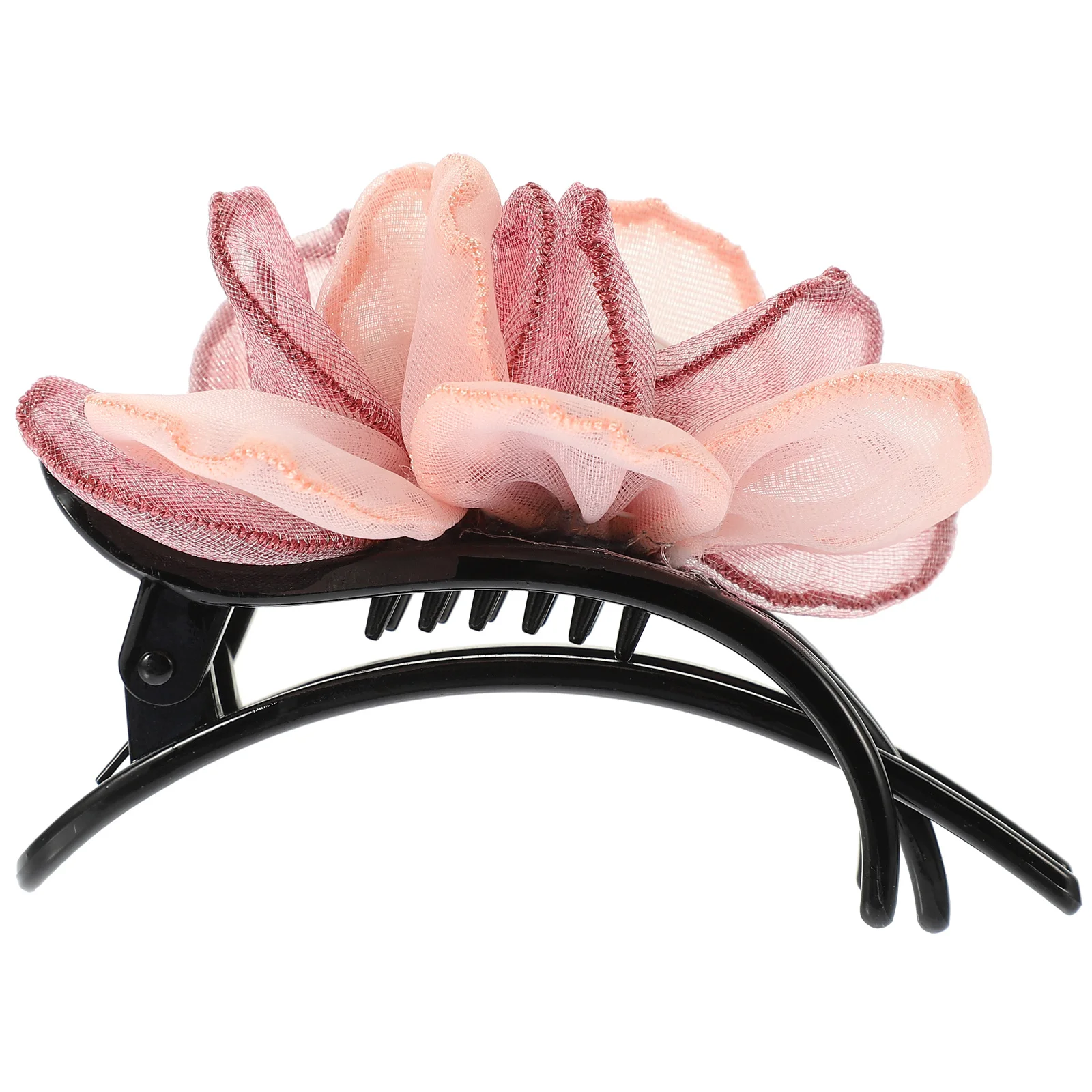 

Duck Billed Clip Silk Yarn Flower for Thin Thick Hair Stylish Simple French Barrette Accessory Elegant Design Flower Claw Clips