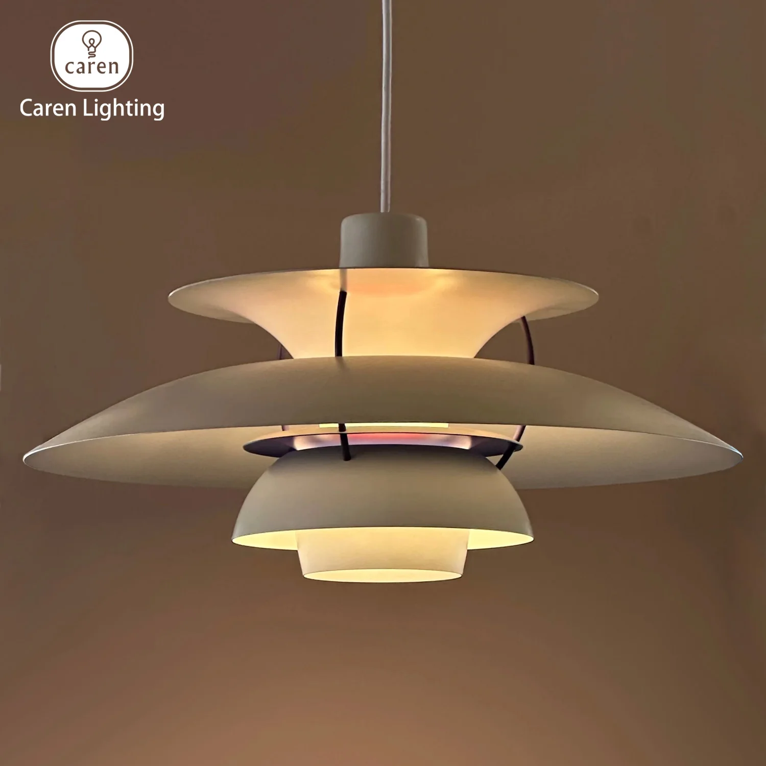 

Caren Lighting Scandinavia Denmark iconic design Modern Chandelier Danish PH style Pendant Lamp Minimalist UFO Retro Mid Century