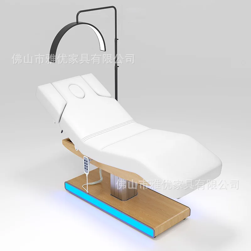 Electric beauty bed, beauty salon special heated massage bed, spa spa therapy lift bed, facial management bed