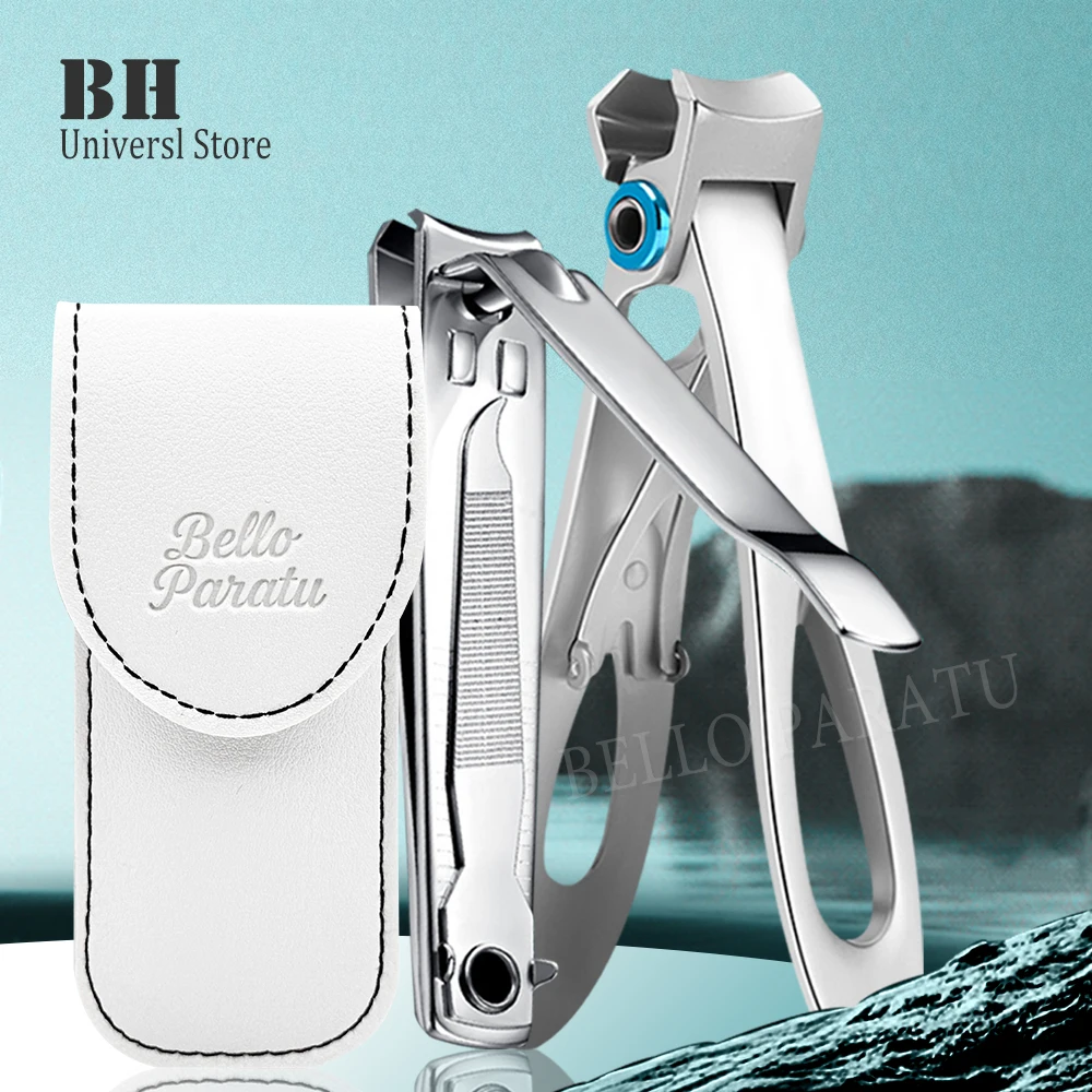 

2Pcs/set Nail Clippers Set 15mm Wide Jaw Opening Toenail Clipper Thick Nails Finger Ingrown Stainless Steel Nail Clippers Cutter