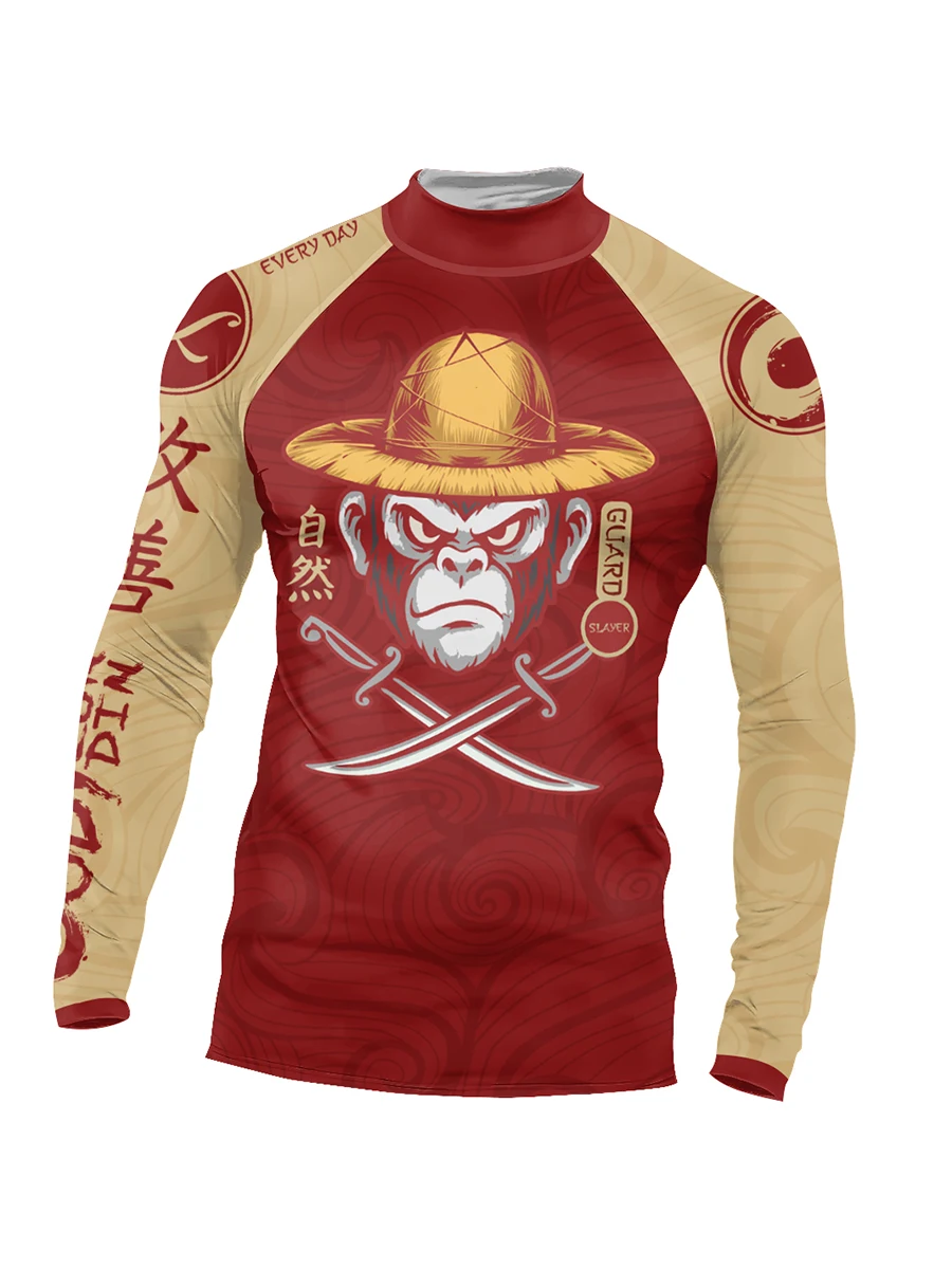 Cody Lundin Producter hommes sport génial Jiu jitsu No Gi Rashguard Upf 50 + cyclisme course col haut Compression gymnastique T-shirts