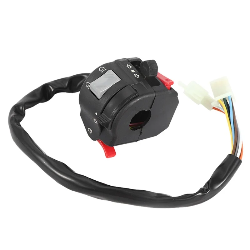 

Motorcycle Handlebar Control Switch Headlight Turn Signal Light Horn Button Assembly