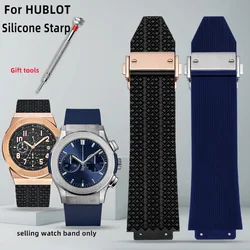 Watchband For HUBLOT BIG BANG Silicone 26*19mm Waterproof Men's Watch Strap Chain Watch Accessories Rubber Bracelet +tool