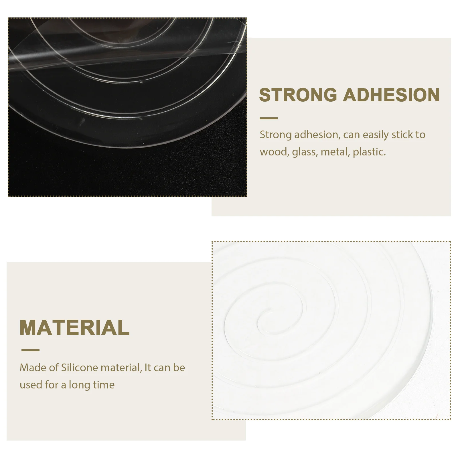 

4Pcs Non-Slip Furniture Pads Durable Chair Leg Mats Self-Adhesive Easy Install No Screws Required Non-Scratch Small Rubber Feet