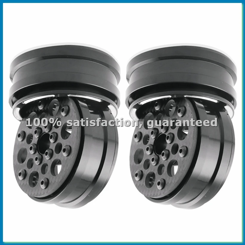 

4Pcs Carbon Fiber 1.9inch Beadlock Wheel Rim Wheel Hub for 1/10 RC Crawler Car Axial SCX10 TRX4 E-ABVK