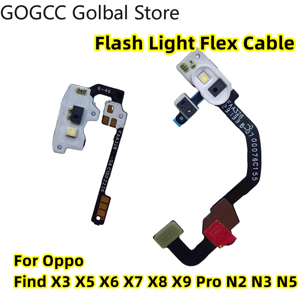 

Ремонт для Oppo Find X2 X3 X5 X6 Pro X7 X8 Ultra N2 N3 Датчик вспышки Бесконтактный микрофон Фонарик Гибкий кабель Запасные части