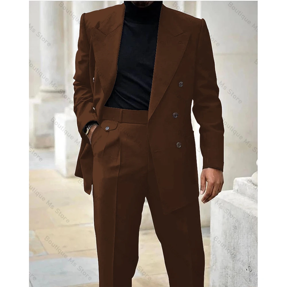 女性と男性のためのエレガントなウェディングスーツ,黒のダブルブレストスーツ,ストライプの細いスーツ,ジャケットとパンツ,2ピース