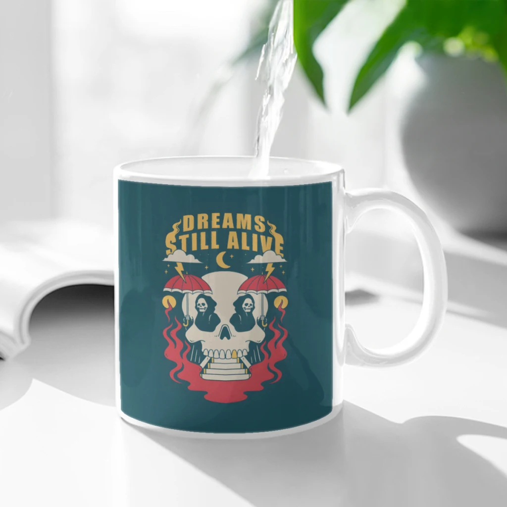 

Alive Ceramic Cup Coffee Oatmeal Breakfast Cup Creative Personality Mug