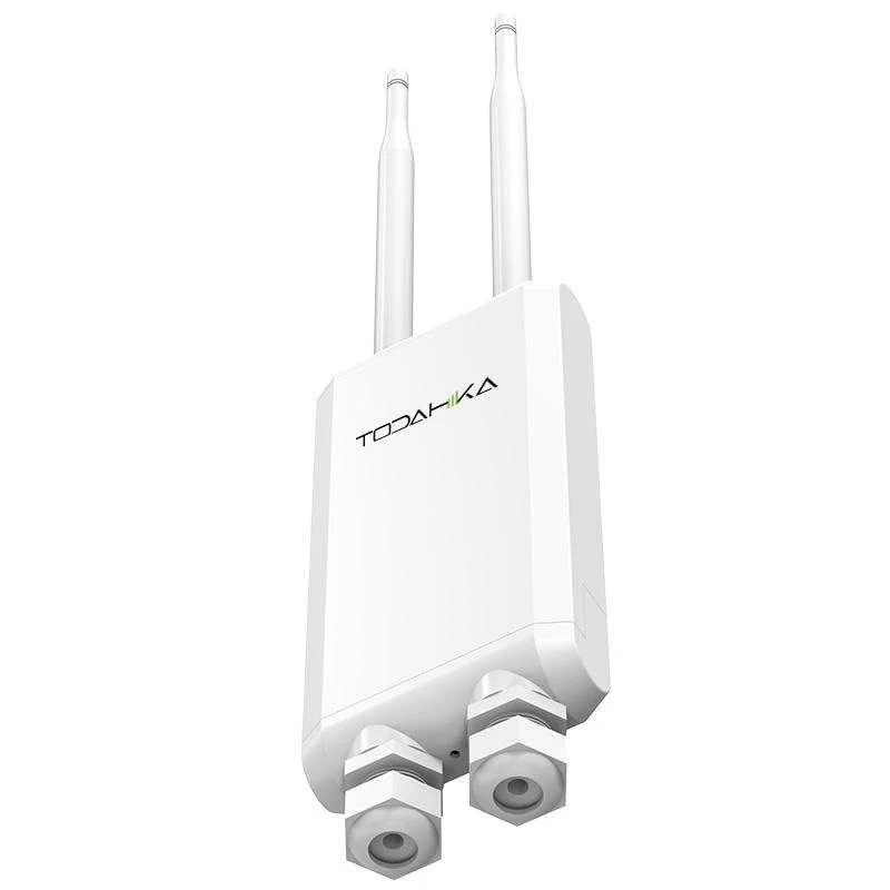 Outdoor/indoor waterproof IP66 300Mbps dual band 2.4GHz/5GHz WiFi access point 1 WAN port + 2 LAN ports POE power supply 2