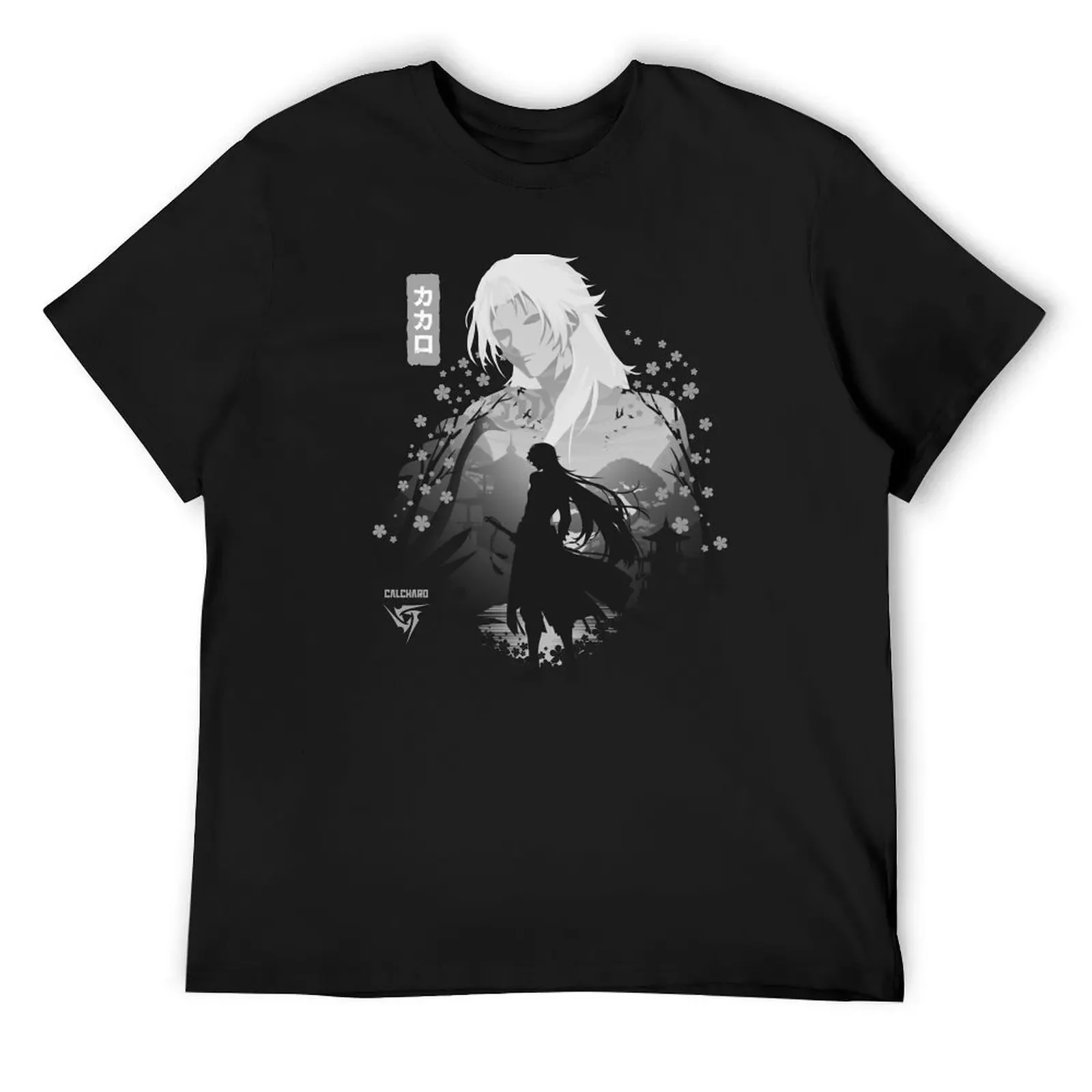 

Calcharo Black Silhouette T-Shirt hippie clothes oversized t shirt cute clothes cotton t shirt men