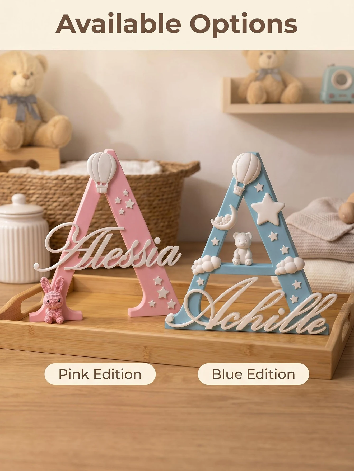 Personalizowany znak z inicjał – Baby Nursery Name Letters recenzja i cena