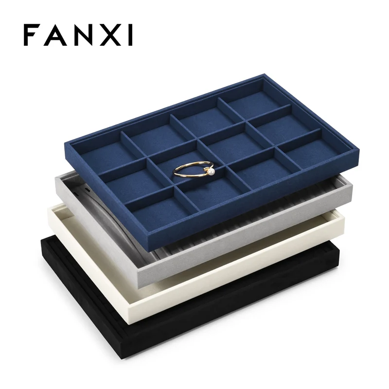 

Oirlv 4 Color Jewelry Organizer Jewelry Storage Tray Display Ring Bracelet Necklace Storage Box Showcase Drawer Organizer Trays