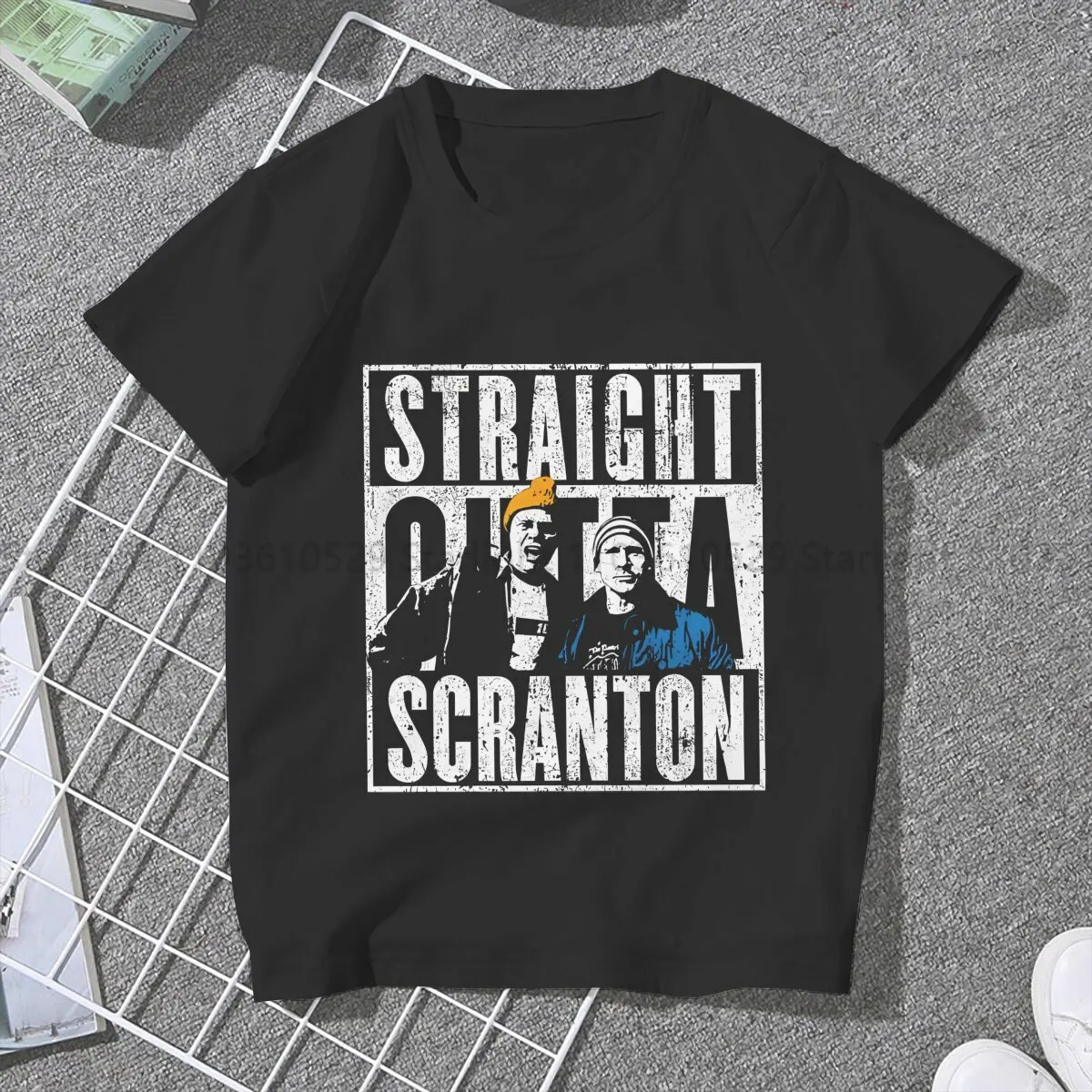 The Office Girls T Shirt Straight Outta Scranton Female Tops Polyester Graphic Funny Y2k Tees Ladies Tshirt