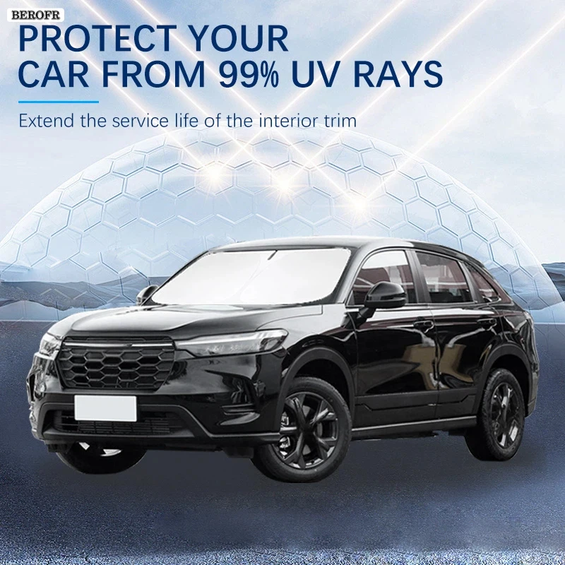 

For Honda HRV HR-V Summer Car Accessories Car Windshield Sun Shade Covers for Front Window Sunscreen UV Parasol