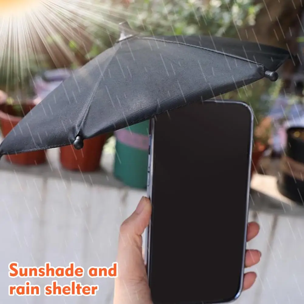 Regulowany Mini Magnetyczny Wysuwany Stojak na Telefon Komórkowy z Parasolem Przeciwsłonecznym Zapobiegającym Odblaskom do iPhone'a i Smartfonów z Systemem Android