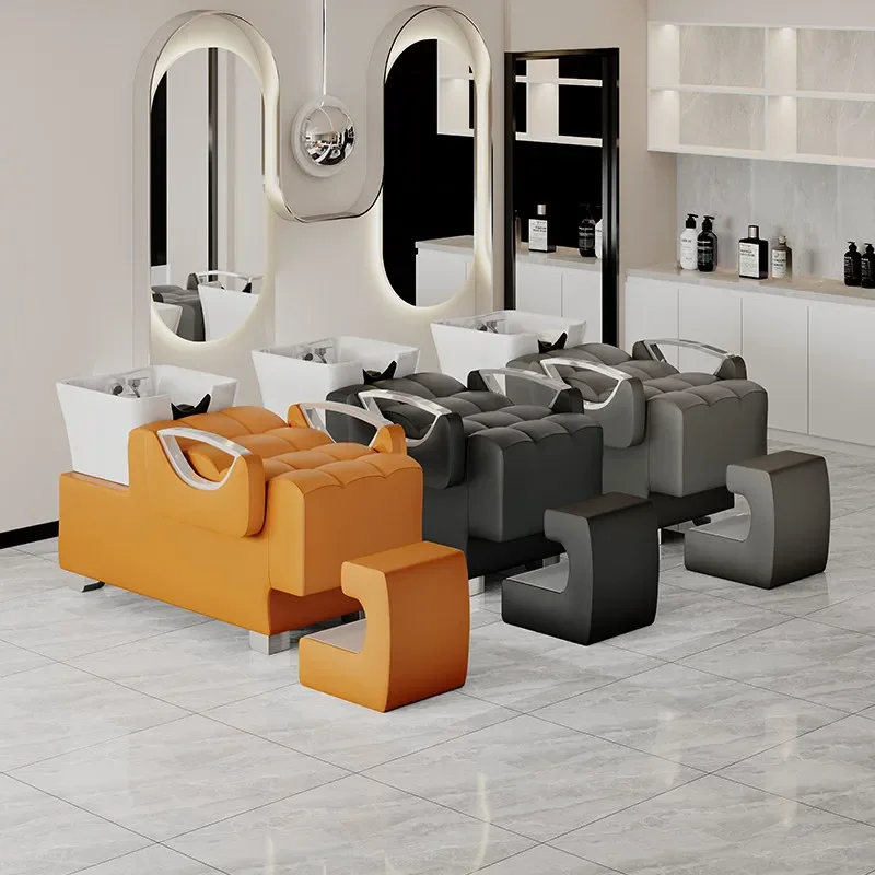 Hair Salon Exclusive Salon Chair Retro Modern Comfortable Professional Shampoo Chairs Luxury Reclining Meuble Salon Furniture
