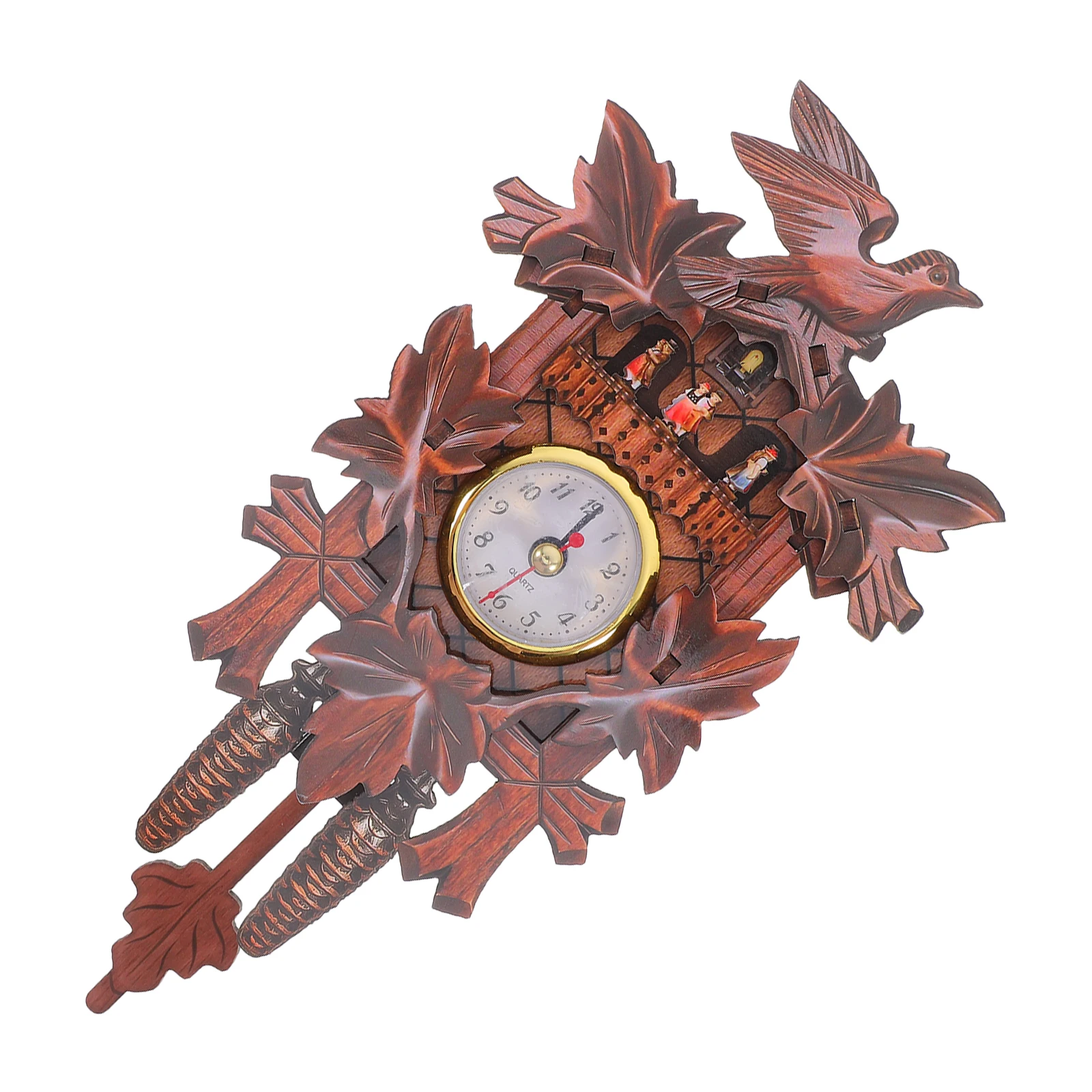 

Wall Clock Charming Decorative Vintage Wooden Hanging Traditional Mute Home Bedroom Living Room Silent Retro Design