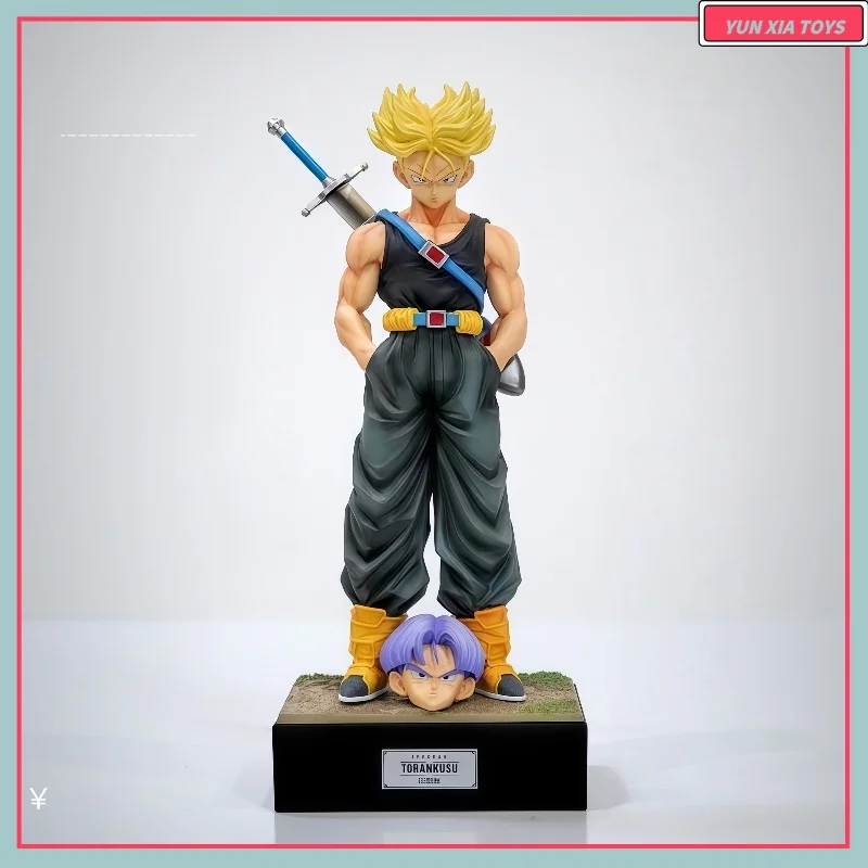 30cm Dragon Ball Unlimited Z Warrior Unlimited Tranx Double Headed Carving Anime Handmade Statue Model Ornament Collection Gift