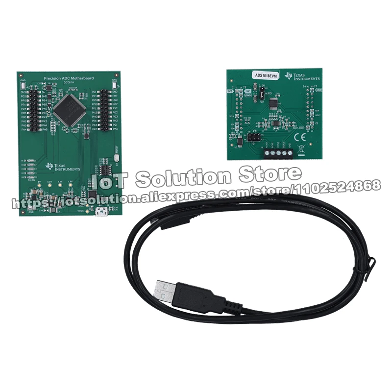 ADS1018EVM ADS1018 12-bit, 3.3-kSPS 4-channel, delta-sigma ADC evaluation module