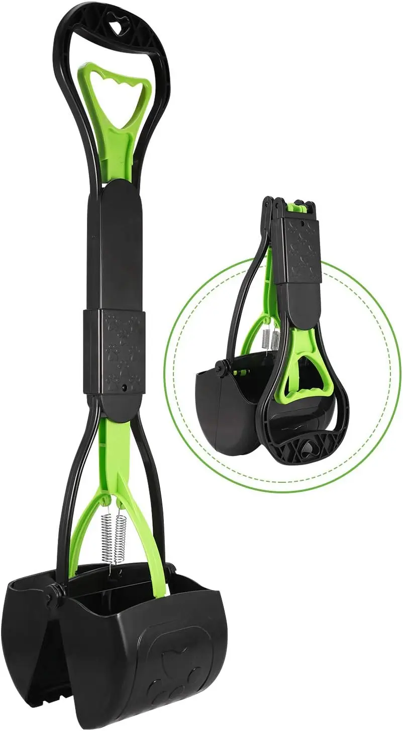Long Handle Pet Pooper Scooper for Dogs and Cats, Durable & Non-Breakable, Easy Grass and Gravel Pick Up
