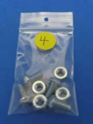 3 SETS OF 4 LICENSE PLATE BOLTS AND NUTS NICKEL PLATED - TOTAL OF 12 SETS Aluminum