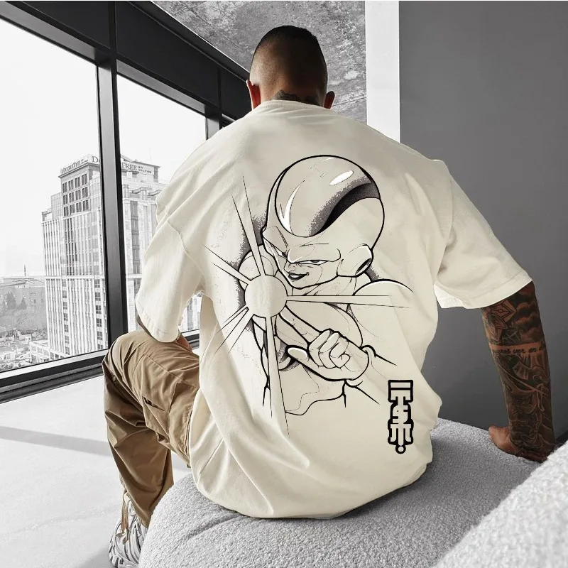 

Новая мужская футболка с 3D принтом в стиле аниме «Жемчуг дракона» Фриза, футболка с рисунком персонажа Energy Blast & «Frieza», дизайн элемента кандзи