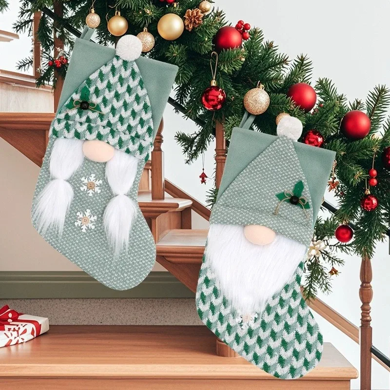 2025 Party Festival Christmas Supplies: Faceless Gnome Doll Stocking Socks – Santa Claus Gift Bag & Xmas Tree Hanging Ornament - Image 5