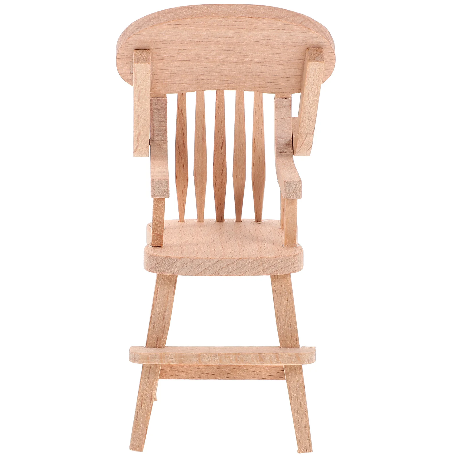 เฟอร์นิเจอร์บ้าน Mini Decor เก้าอี้ประดับตกแต่ง Miniature Highchair ของเล่น