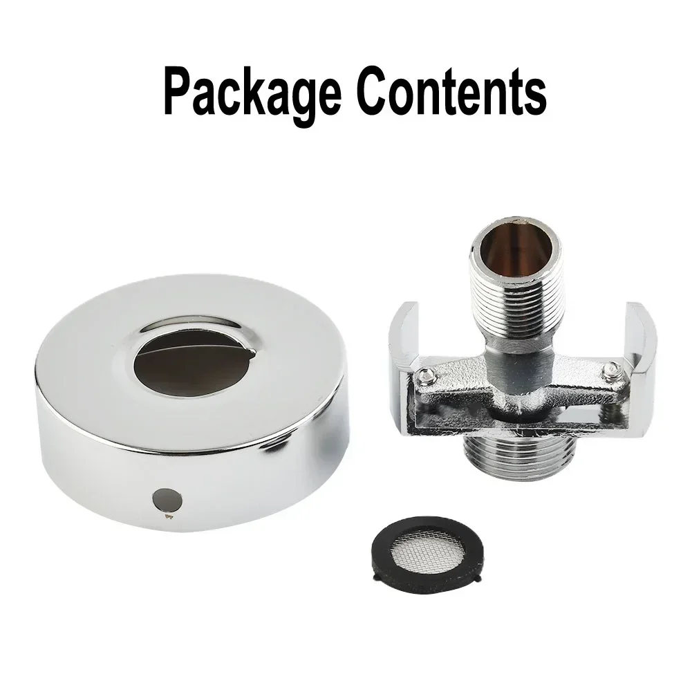 Regolazione dell'angolo del tubo di aspirazione Soffione doccia in rame Piede curvo angolato Vite eccentrica Accessorio per rubinetto doccia ad angolo esteso