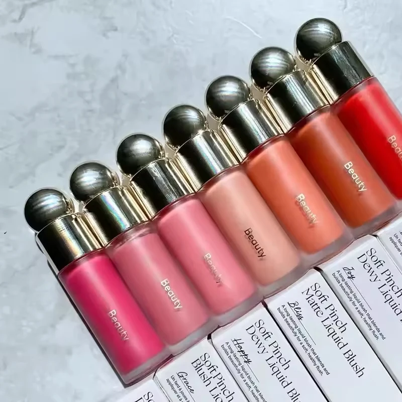 Rubor Líquido Suave 2026, Sedoso y de Fácil Aplicación, Larga Duración, Maquillaje Voluminizador, Hope Love Virtue Happy Wonder Worth Joy