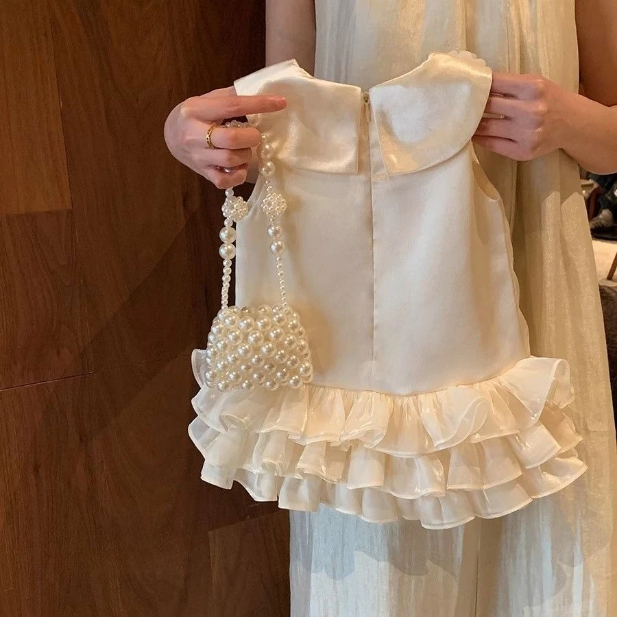 Girls Princess Dress 2025 New Summer Fashion Toddler Baby Stylish Party Dress Simple comfortable and good-looking