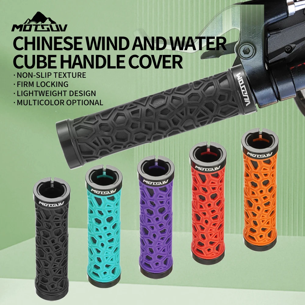 Chwyty kierownicy rowerowej MOTSUV MTB w stylu chińskim dwustronna blokada osłona kierownicy wtyczka gumowa antypoślizgowa akcesoria rowerowe