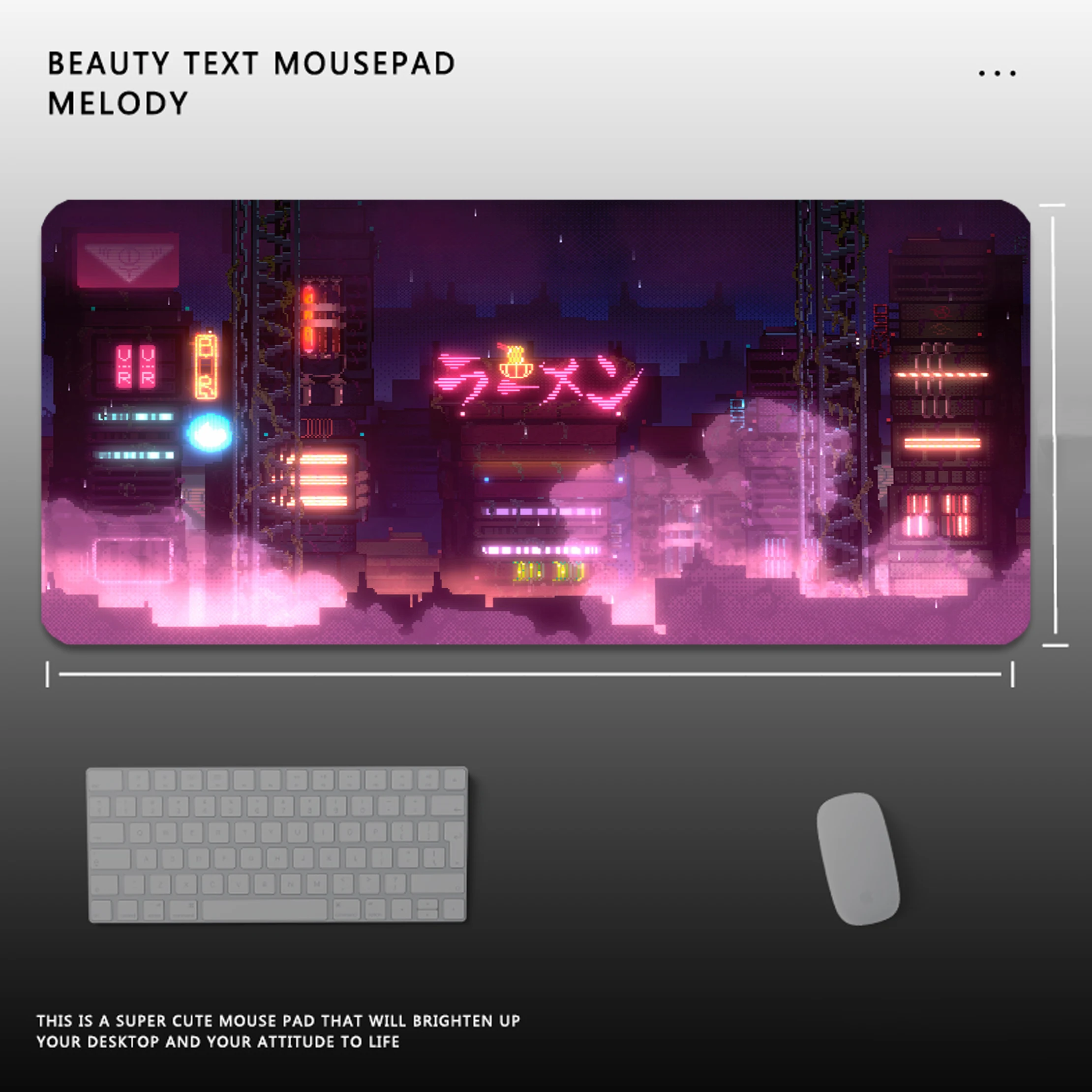 Street Pixel Large Mousepad Gamer Mousepads Keyboard Mat Desk Rug Landscape Pc HD Desk Mats Natural Rubber Company Mouse Pad