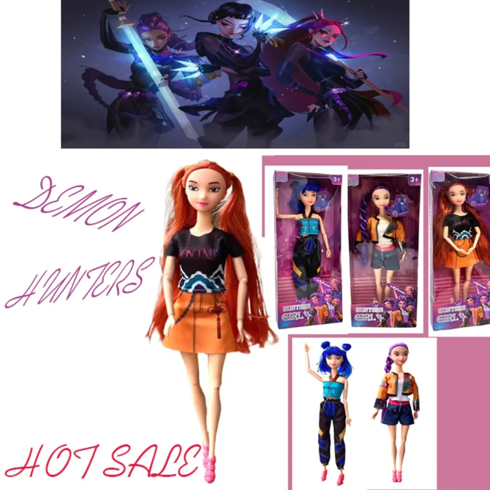 

Kpop Demon Hunters Настольная коллекция Фигурка - ПВХ мультяшная игровая периферия Модель игрушки для детей