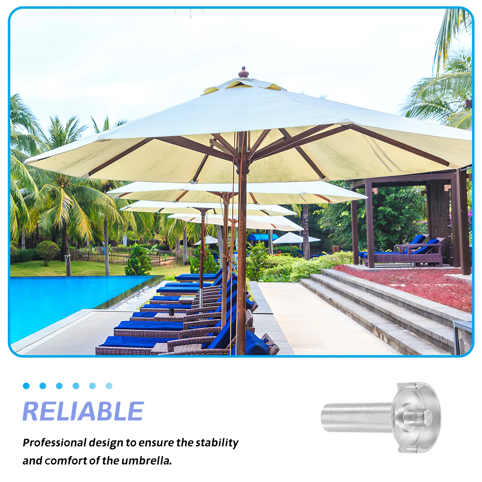 

1pc Roman Umbrella Crank Shaft Replacement Metal Outdoor Umbrella Parts For Patio Cantilever Umbrellas Garden Accessories