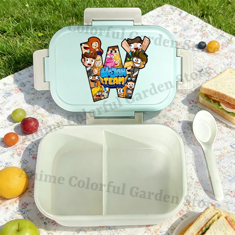 Wojan Team Large Capacity Lunch Box for Boys Girls Anime Cartoon Cute Bento Box Students Portable Fashion Food Storage Container view 3