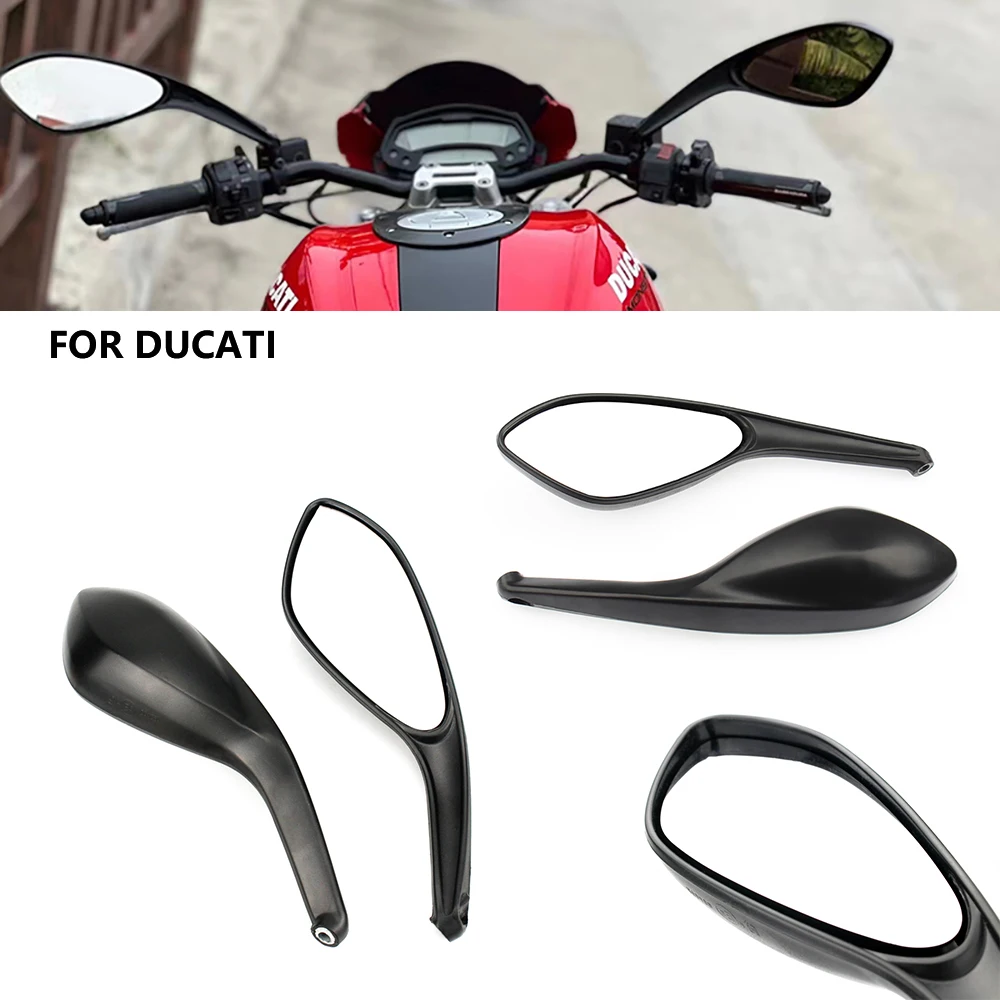 Motorcycle Rear Side View Mirrors For DUCATI Monster 696 795 Streetfighter S 848