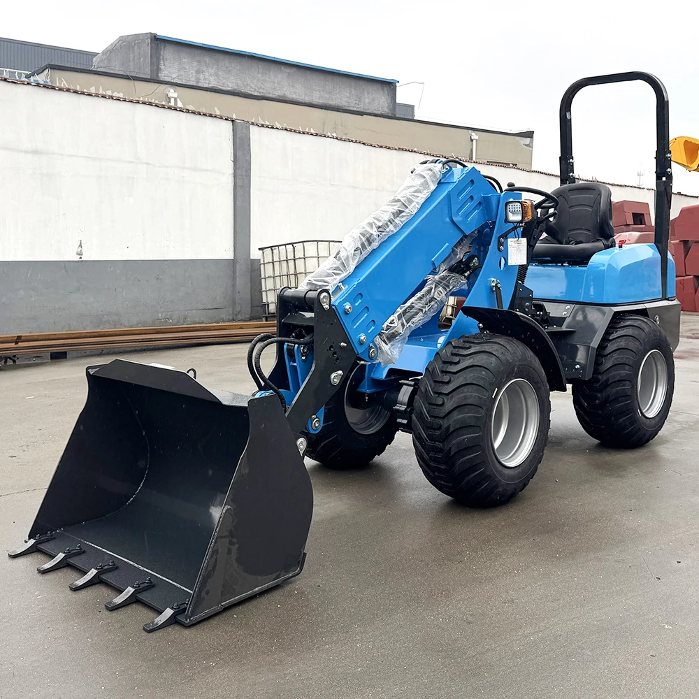 

Mini Wheel Loader Hydraulic Small Loader Compact Skid Steer CE High Efficiency for Warehouse Material Handling