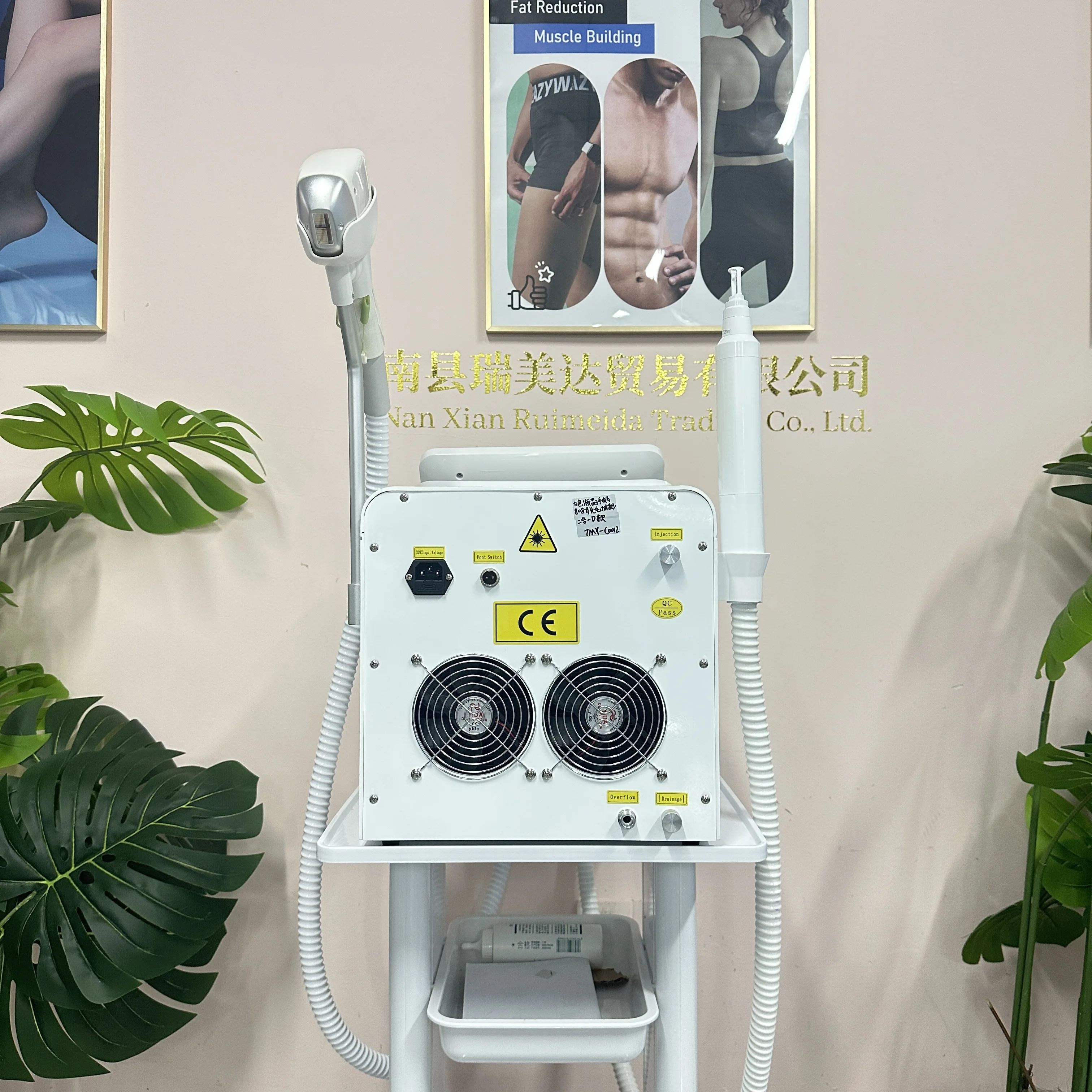 The new 6000W FAC model is equipped with 16-speed adjustment and a two-in-one diode hair removal
