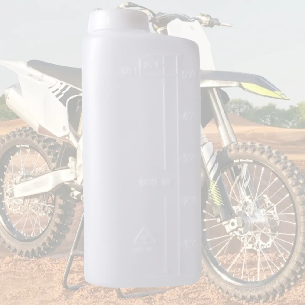 

1pc Oil Mixing Bottle 600ML 2-Stroke Oil Petrol Fuel Mixing Bottle Container For Dirt Pit Bike Motorcycle Lawn Mower Accessories